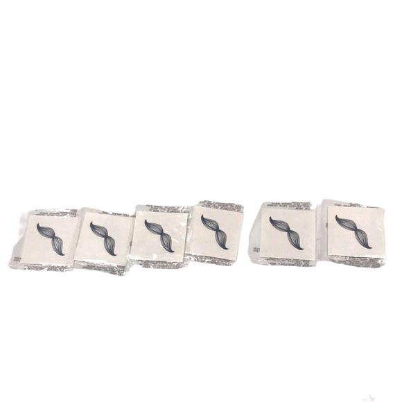 Fingerstache Temporary Black Tattoos Assorted 42 CT - Picture 2 of 8